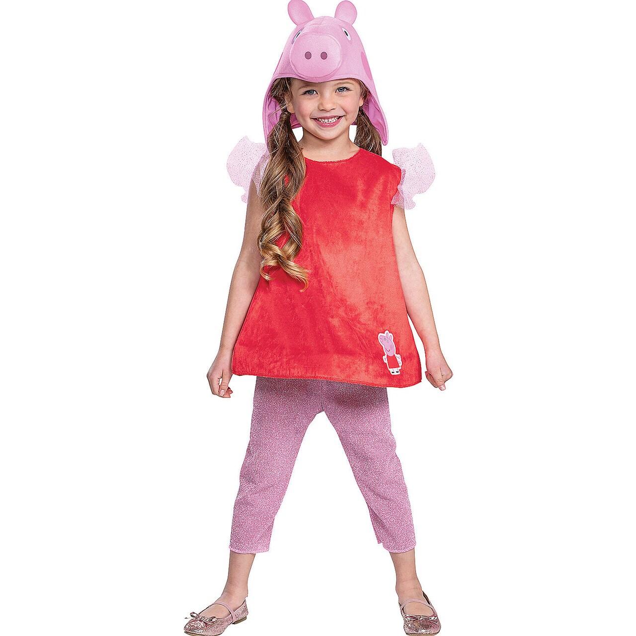 Child Peppa Pig Classic Costume for Cute Halloween Dress Up and Play